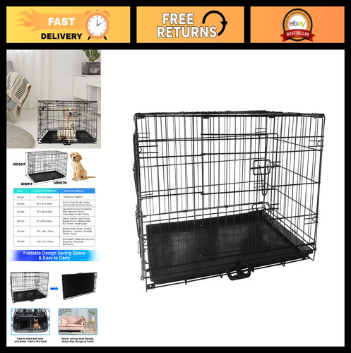 Folding metal dog - folding,