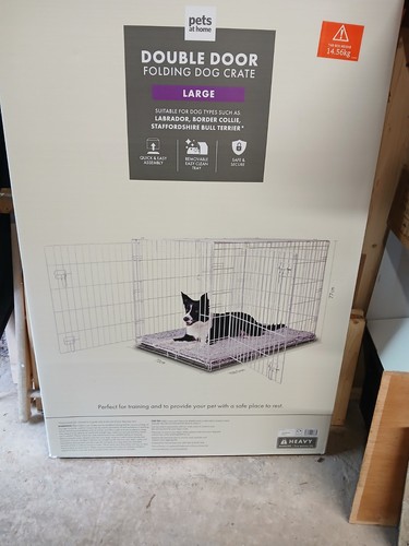 Large dog crate - large, mat
