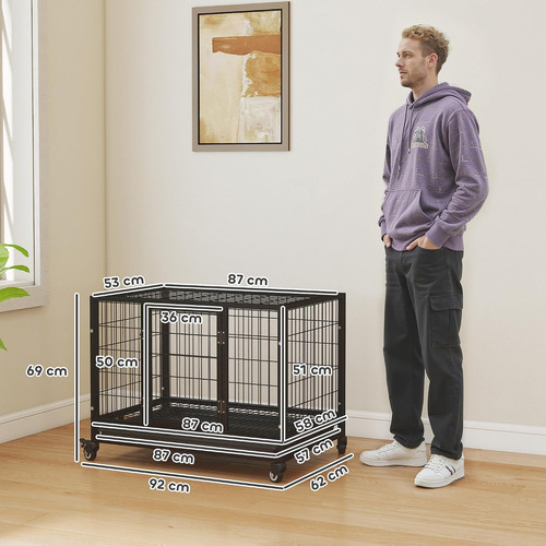 Pawhut heavy duty metal - pawhut, 36"