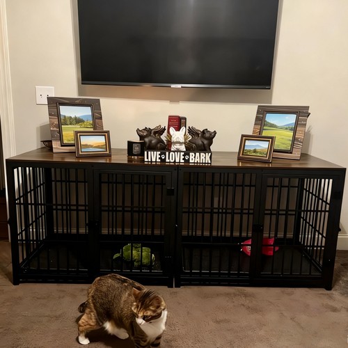 Xxl wooden dog crate - crate,