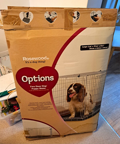 Nearly new large - dog, crate