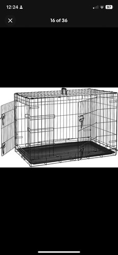 Medium size dog crates - crates, black