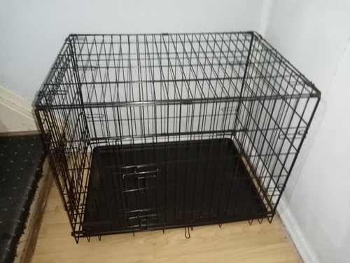 Dog crate with - with, tray