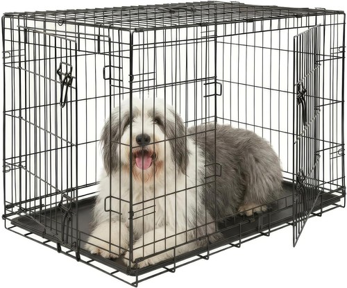 Door metal dog crate - door, with