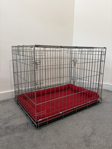 Foldable metal crate for - metal, dogs
